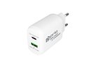 Prio Fast Charge Wall Charger 25W PD PPS (USB C)+QC 3.0 (USB A) white