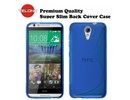 Telone Back Case S-Case gumijots telefona apvalks HTC Desire 620 Zils