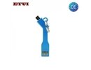 Etui USB Kabelis - AtslÄ“gu piekariņÅ? uz Micro USB savienojumu UnievrsÄ?ls Zils