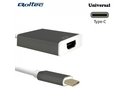 Qoltec 50427 USB Type-C 3.1 Porta Adapteris uz HDMI AF Kabelis 20cm Balts