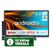 Estar Android TV 32"/82cm 2K HD LEDTV32A1T2 Black