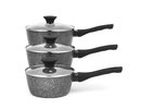 Salter BW05751S2EU7 Megastone 3-Piece Saucepan Set