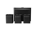 Salter BW126141EU7 Kuro 4-Piece Bread Bin & Canister Set