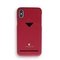 Vixfox Card Slot Back Shell for Iphone X/XS ruby red