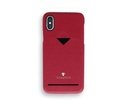 Vixfox Card Slot Back Shell for Iphone XSMAX ruby red