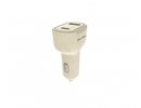 Tellur Green car charger, 36W, 6A (PD18W + QC3.0) cream