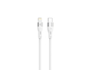 Tellur Silicone Type-C to Lightning Cable PD30W 1m White