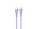 Tellur Silicone Type-C to Type-C Cable PD60W 1m Purple