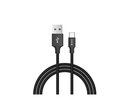 Devia Pheez Series Cable Set for Micro 3 Pack (25CM,1M,2M) black