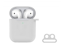 Crystal Series Devia Naked Silicone Case Suit For AirPods (with loophole) White Clear