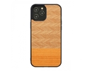 Man&amp;wood MAN&amp;WOOD case for iPhone 12/12 Pro herringbone arancia black
