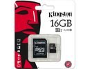 Micro SD 16GB Class 10+ Adapter Kingston atmiņu karte