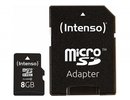 Intenso MEMORY MICRO SDHC 8GB C10/W/ADAPTER 3413460