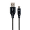 Gembird CABLE USB-C 2M BLACK/WHITE/CC-USB2B-AMCM-2M-BW
