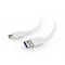 Gembird CABLE USB-C TO USB3 0.1M WHITE/CCP-USB3-AMCM-W-0.1M