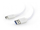 Gembird CABLE USB-C TO USB3 0.1M WHITE/CCP-USB3-AMCM-W-0.1M