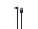 Gembird CABLE USB2 TO USB-C ANGLED/CC-USB2-AMCML-0.2M