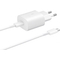 Travel Quick charger Type-C to Type-C 25W, 1M, Samsung White