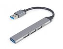 Gembird 4-port USB hub silver