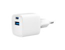 Gembird CHARGER USB 20W 2PORT/TA-UC-PDQC20-W-01