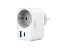 Gembird CHARGER USB UNIVERSAL 20W WHT/2P AC TA-ACPDQC20-01-W