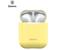 Baseus Silica Series Ultra-thin Silicone Protector Case for Airpods 1 / 2 Apple Yellow