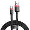 Baseus CABLE USB TO USB-C 1M/RED/BLACK CATKLF-B91