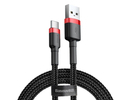 Baseus CABLE USB TO USB-C 1M/RED/BLACK CATKLF-B91