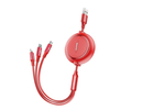 Baseus CABLE USB TO 3IN1 1.2M/RED CAMLT-JH09
