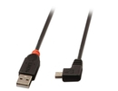 Lindy CABLE USB2 A TO MINI-B 0.5M/90 DEGREE 31970