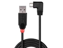 Lindy CABLE USB2 A TO MINI-B 1M/90 DEGREE 31971