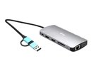 I-tec USB-C Metal Nano Dock 3xDisplay+PD