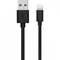 USB Lightning 2.4A 1m Cable By WOW Black