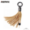 Remax Tassels Ring Data Cable for Lightning Apple Gold