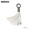Remax Tassels Ring Data Cable for iPhone White