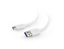 Gembird CABLE USB-C TO USB3 1M WHITE/CCP-USB3-AMCM-1M-W