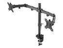 Deltaco GAMING Double monitor holder | Black