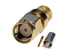 Hismart RPSMA-male Crimp Connector for RG6 Cable