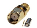Hismart SMA-male Crimp Connector for RG6 Cable
