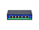 Extra digital PoE switch 4ch 100Mbps +2G uplink