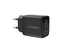 Charger CHOETECH GaN 2xUSB Type-C: 35W, PD
