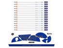 Drawing Sketch Pencil Set ARRTX 2B, 14pcs