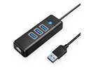 Orico PW3UR-U3 3-Port USB Hub with RJ45 Port