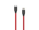 Extra digital Silicone Cable USB Type C- Lightning, 2m (red)