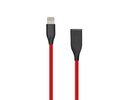 Extra digital Silicone Cable USB- Lightning, 1m (red)