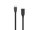 Extra digital Silicone cable USB - Micro USB (black, 1m)