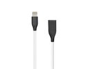 Extra digital Silicone Cable USB- Lightning, 1m (white)