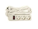 Power plant, llc Extension cord 3m, 3 sockets, with switch