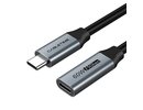 Cabletime Extension Cable USB 3.0 Type-C (M) - USB Type-C (F), 5Gbps, 60W, 4K/60Hz, 0.5m