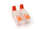 Hismart Splicing Connector, Inline with Lever, 2-2, 0.2–4.0mm², 32A, 450V, 20pcs